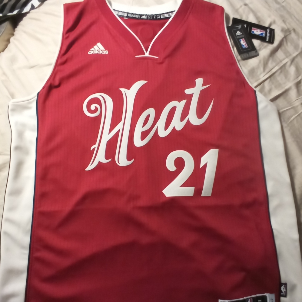 New adidas nba official miami heat jersey nwt